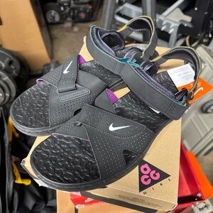 Nike ACG Black and Purple Sandals